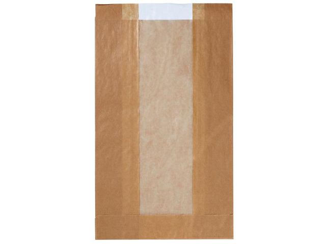 Baker bag window 155/45x230mm brown (1000)