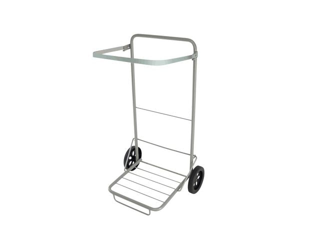 Waste rack w/ large wheels