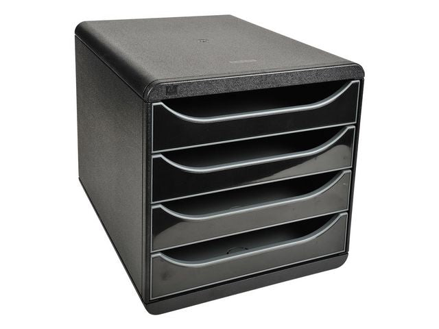 Drawer cabinet EXACOMPTA 4 drawer black/black