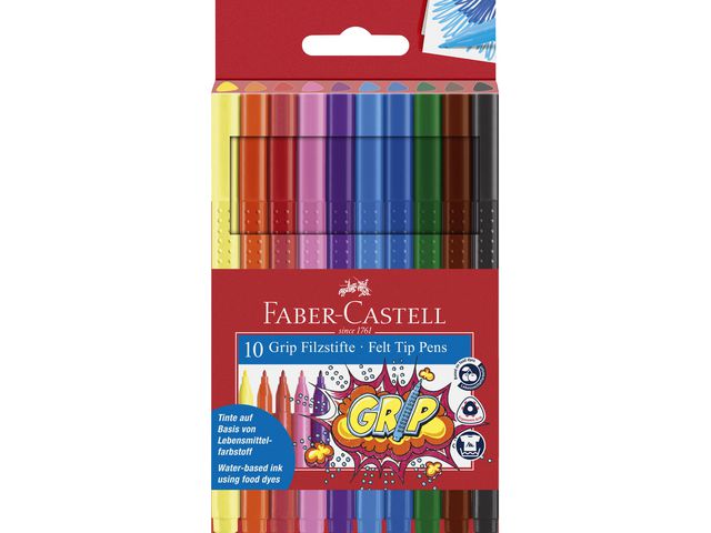 Marker FABER CASTELL Grip ass colors (10)