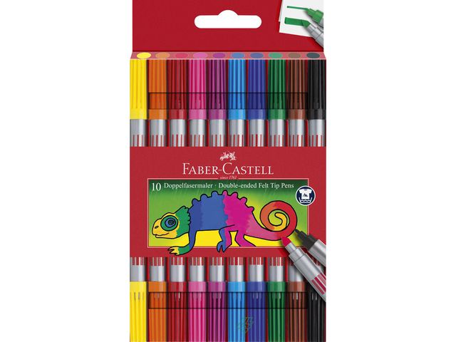 Marker FABER CASTELL double tip (10)