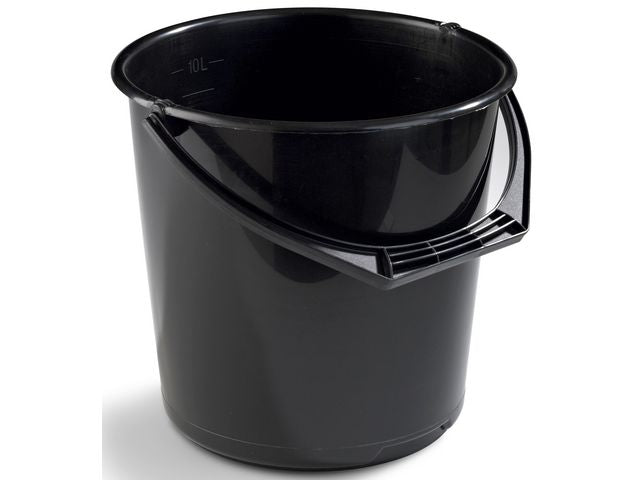 Bucket plastic 10L black